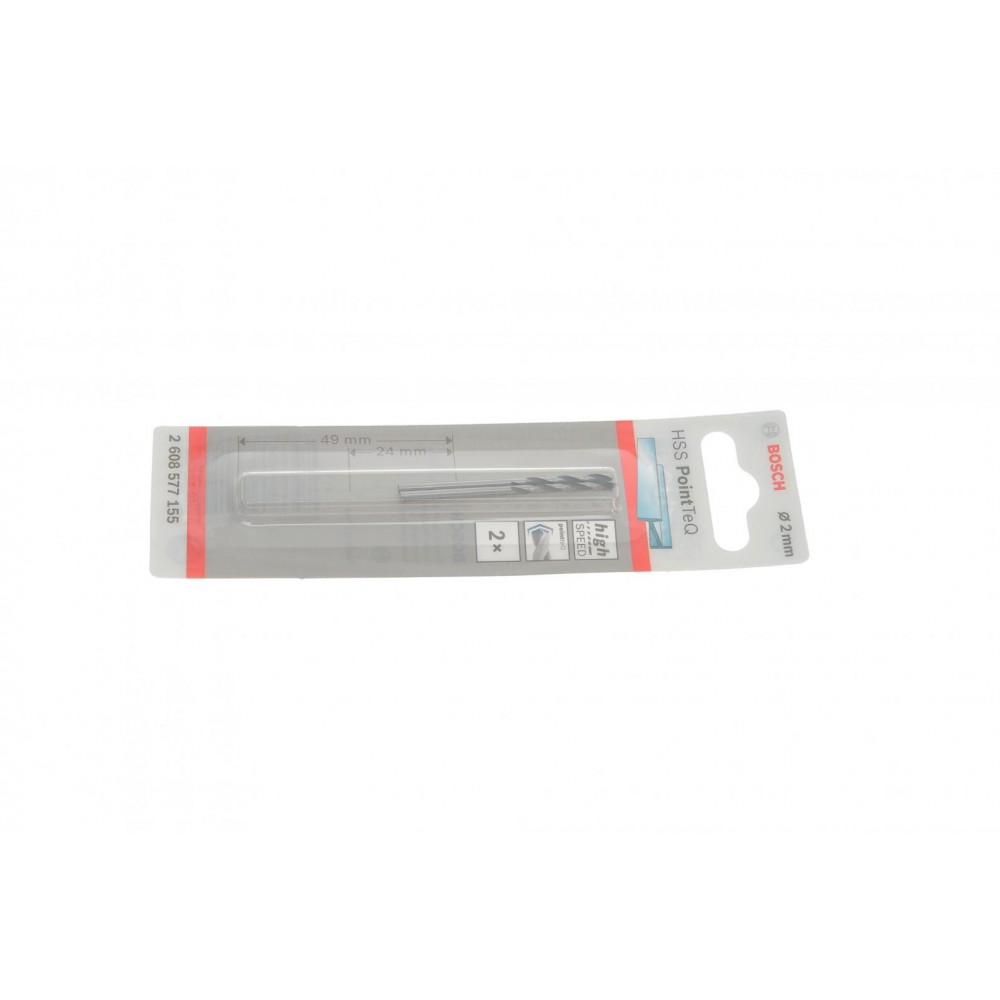 Набір свердл HSS PointTeQ (2.0mm) К-кт 2 шт. (по  металу)