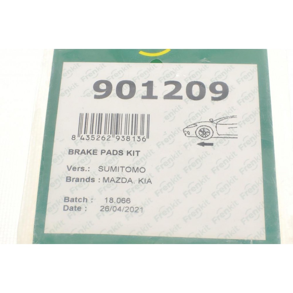 Планка супорта (переднього) прижимна (к-кт) Mazda 323 94-98/Kia Rio 00-05 (Sumitomo)