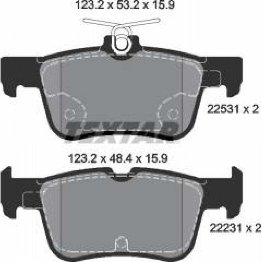 Колодки гальмівні (задні) Ford Mondeo/Galaxy 1.5-2.0 D 12- (Teves)