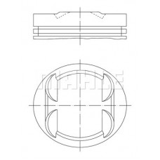 Поршень MAHLE - KNECHT 001 34 00