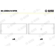 Комплект вкладишів двигуна GLYCO 01-3961/4 STD