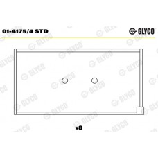 Комплект вкладишів двигуна GLYCO 01-4175/4 STD