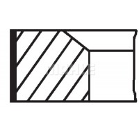 Комплект кілець поршневих з 3 шт. MAHLE - KNECHT 01020N1