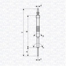 Свічка накалу MAGNETI MARELLI 062900129304