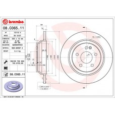 Диск гальмівний BREMBO 08.C065.11
