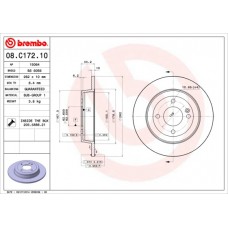 Диск гальмівний BREMBO 08.C172.10