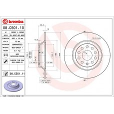 Диск гальмівний BREMBO 08.C501.11