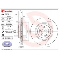 Диск гальмівний BREMBO 09.7606.11