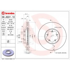 Диск гальмівний BREMBO 09.A531.10