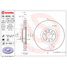 Диск гальмівний BREMBO 09.A558.11
