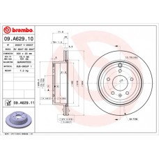 Диск гальмівний BREMBO 09.A629.10