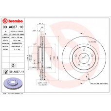 Диск гальмівний BREMBO 09.A637.10