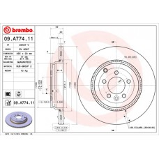 Диск гальмівний BREMBO 09.A774.11