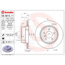 Диск гальмівний BREMBO 09.B313.11