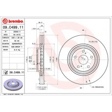 Диск гальмівний BREMBO 09.C499.11