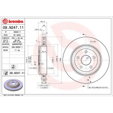 Диск гальмівний BREMBO 09.N247.11