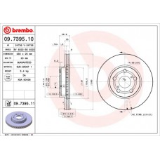 Диск гальмівний BREMBO 09.7395.10