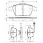 Комплект гальмівних колодок  - дискові BOSCH 0986494372