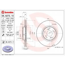 Диск гальмівний BREMBO 09.A272.11