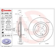 Диск гальмівний BREMBO 09.A448.10
