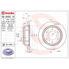 Диск гальмівний BREMBO 09.A450.11