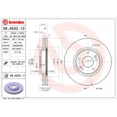 Диск гальмівний BREMBO 09.A532.11