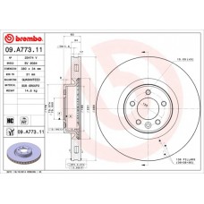 Гальмівний диск BREMBO 09.A773.11