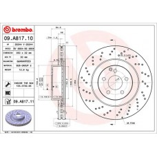 Диск гальмівний BREMBO 09.A817.11