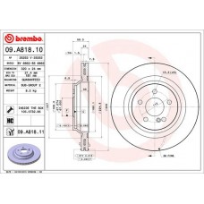 Диск гальмівний BREMBO 09.A818.11