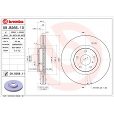 Диск гальмівний BREMBO 09.B266.11