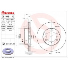 Диск гальмівний BREMBO 09.B461.11