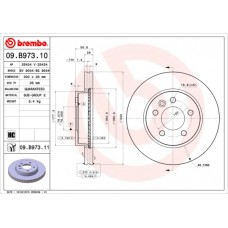 Диск гальмівний BREMBO 09.B973.11