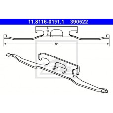 Комплект монтажний колодок ATE 11.8116-0191.1