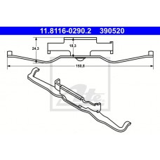 Пружинка супорта ATE 11.8116-0290.2