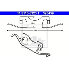 Комплект монтажний колодок ATE 11.8116-0323.1