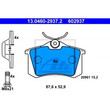 Гальмівні колодки ATE 13.0460-2937.2