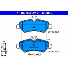 Гальмівні колодки ATE 13.0460-3832.2