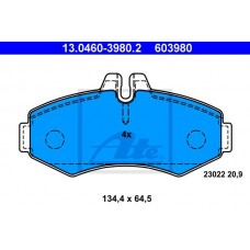 Комплект гальмівних колодок з 4 шт. дисків ATE 13.0460-3980.2