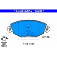 Гальмівні колодки ATE 13.0460-3987.2