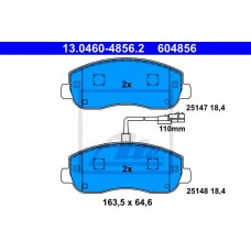 Гальмівні колодки ATE 13.0460-4856.2