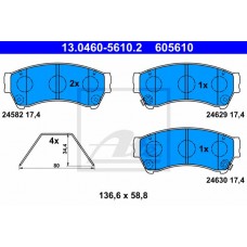 Гальмівні колодки ATE 13.0460-5610.2