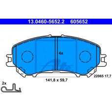 Комплект гальмівних колодок з 4 шт. дисків ATE 13.0460-5652.2