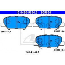 Гальмівні колодки ATE 13.0460-5654.2