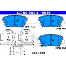 Гальмівні колодки ATE 13.0460-5661.2