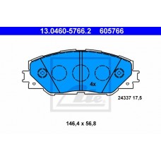 Комплект гальмівних колодок з 4 шт. дисків ATE 13.0460-5766.2