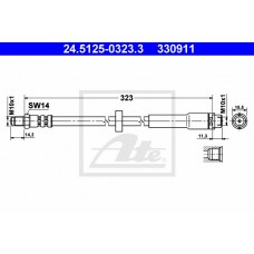 Гальмівний шланг ATE 24.5125-0323.3