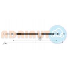 Трос ручного гальма ADRIAUTO 28.0235.1