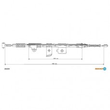 Трос ручного гальма ADRIAUTO 28.0250