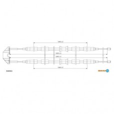 Трос ручного гальма ADRIAUTO 33.0210.1