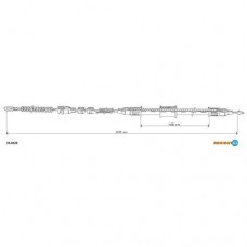 Трос ручного гальма ADRIAUTO 33.0226